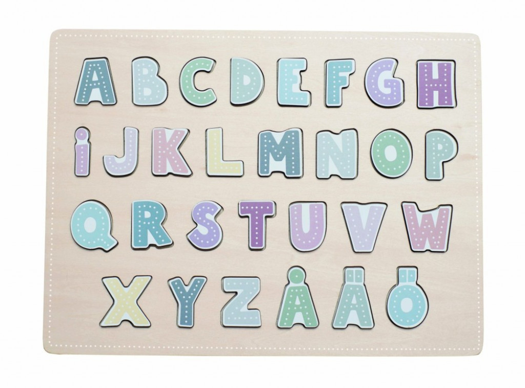 JaBaDaBaDo Drevené puzzle Abeceda (ABC)
