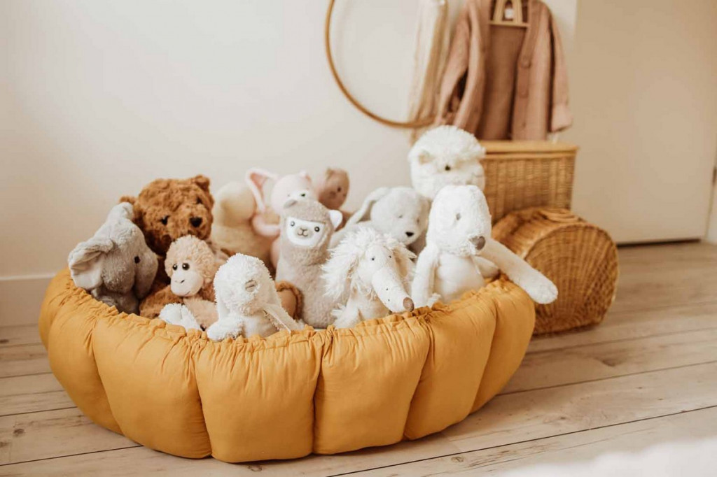 Play&Go Coco Bloom Detské hniezdo Mustard