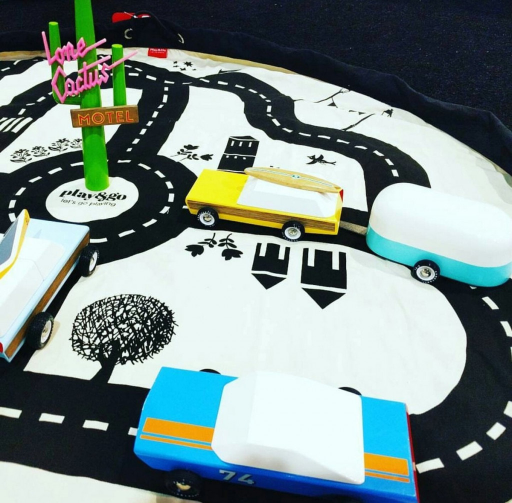 Play&Go Noomad original Hracia deka a Vak na hračky Roadmap