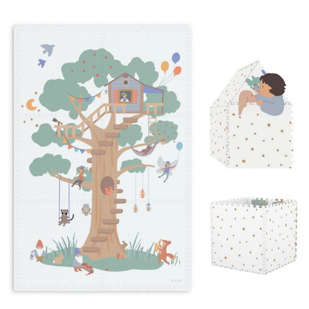 Play&Go Tiloo EEVAA Podložka na hranie a domček Treehouse