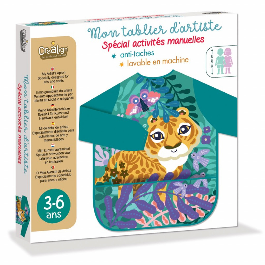Créa Lign Ochranná nepremokavá zástera na maľovanie Tiger