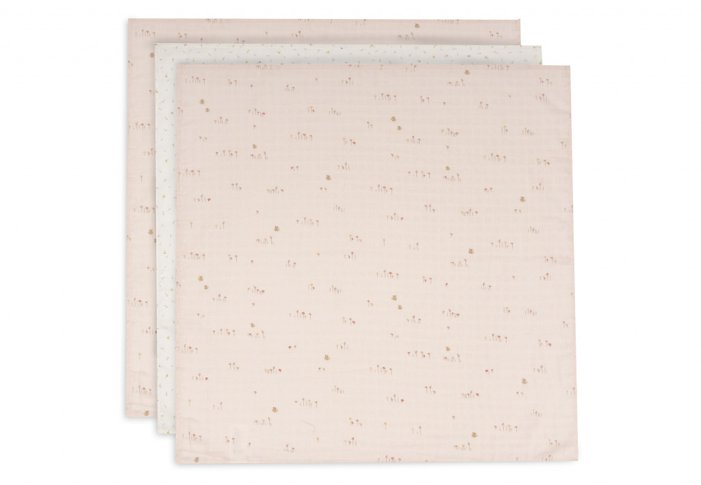 Jollein Plienky 3 ks 70x70 cm Pretty Picnic