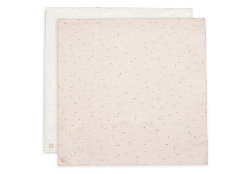 Jollein Plienky zavinovacie 2ks 115x115 cm Pretty Picnic