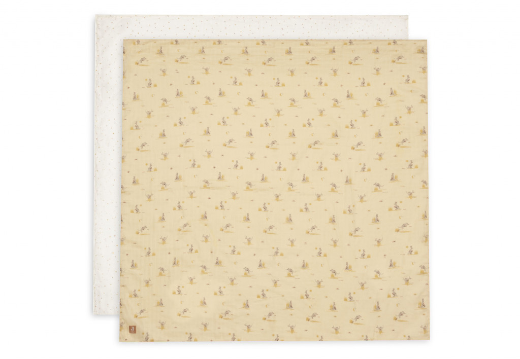 Jollein Plienky zavinovacie 2ks 115x115 cm Kangaroots