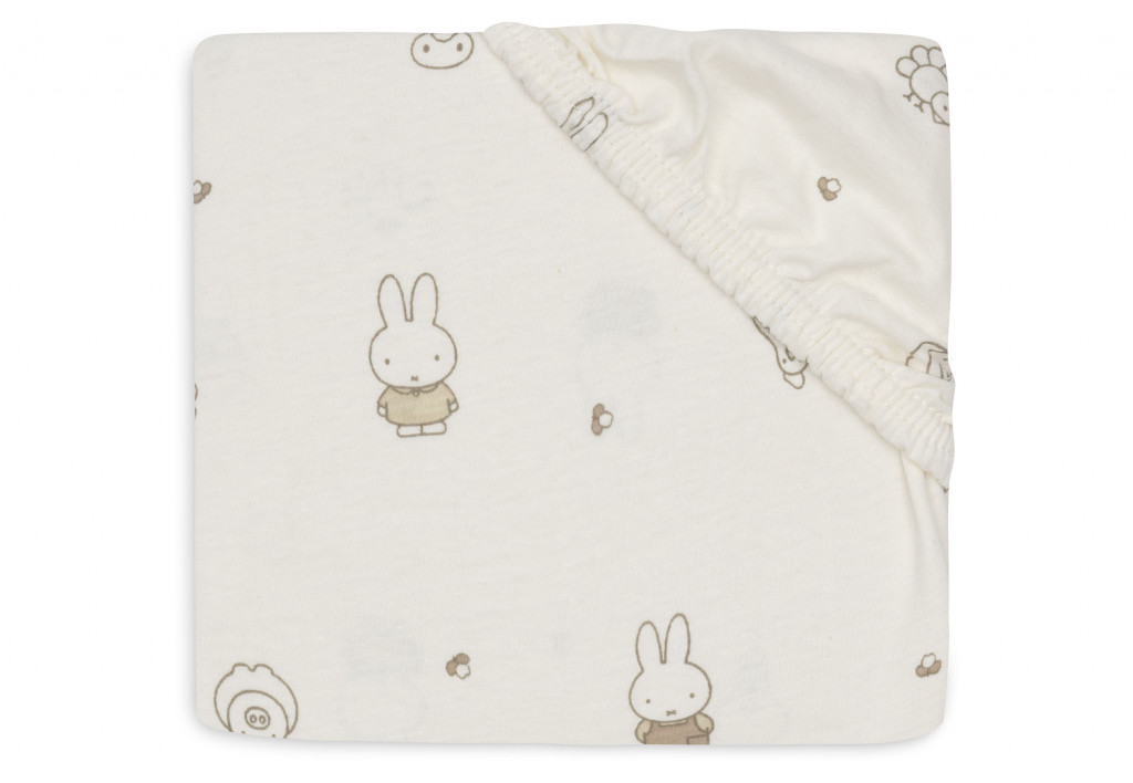 Jollein Napínacia plachta 40/50 x 80/90 cm Miffy Family Farm