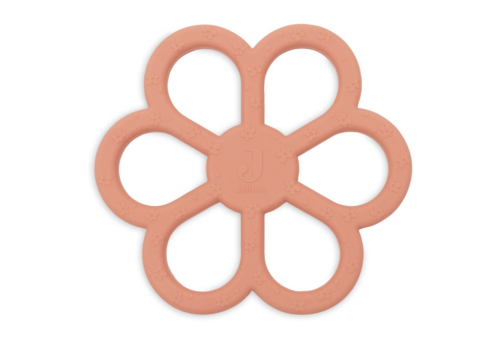 Jollein Hryzátka silikónové Flowers Coral Rose