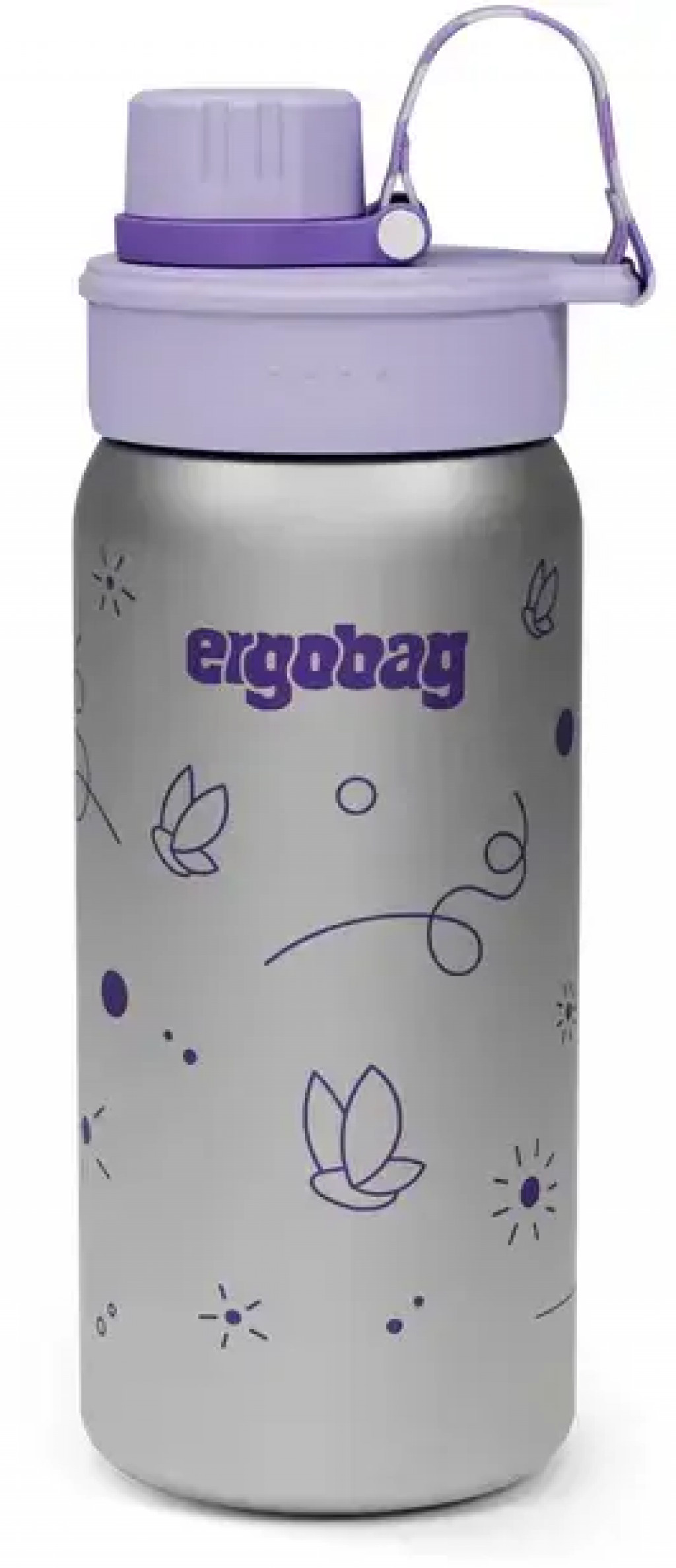 Ergobag Nerezová fľaša Ergobag Stainless Steel Bottle - Butterfly