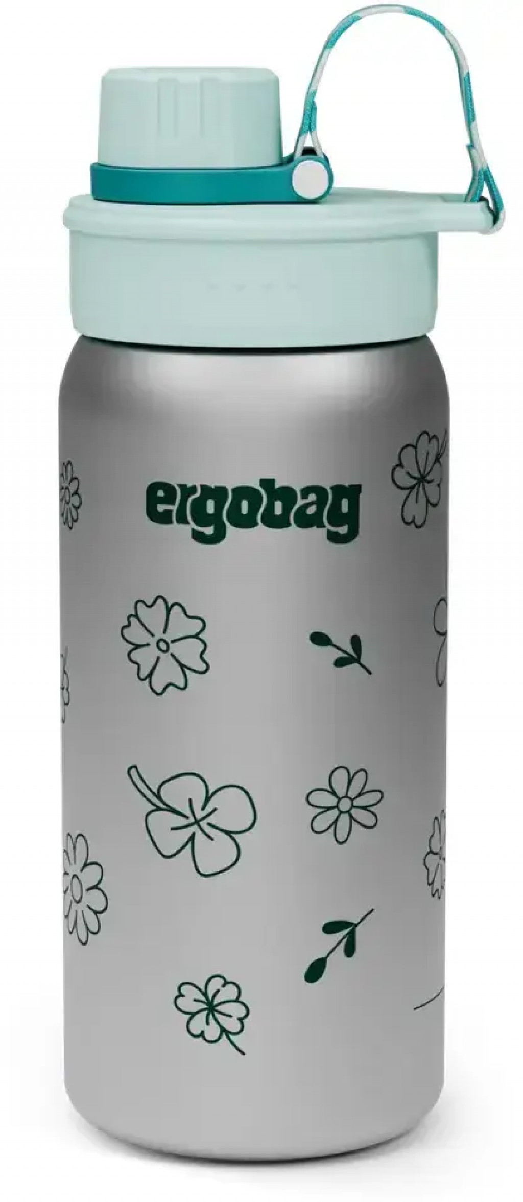 Ergobag Nerezová fľaša Ergobag Stainless Steel Bottle - Flowers