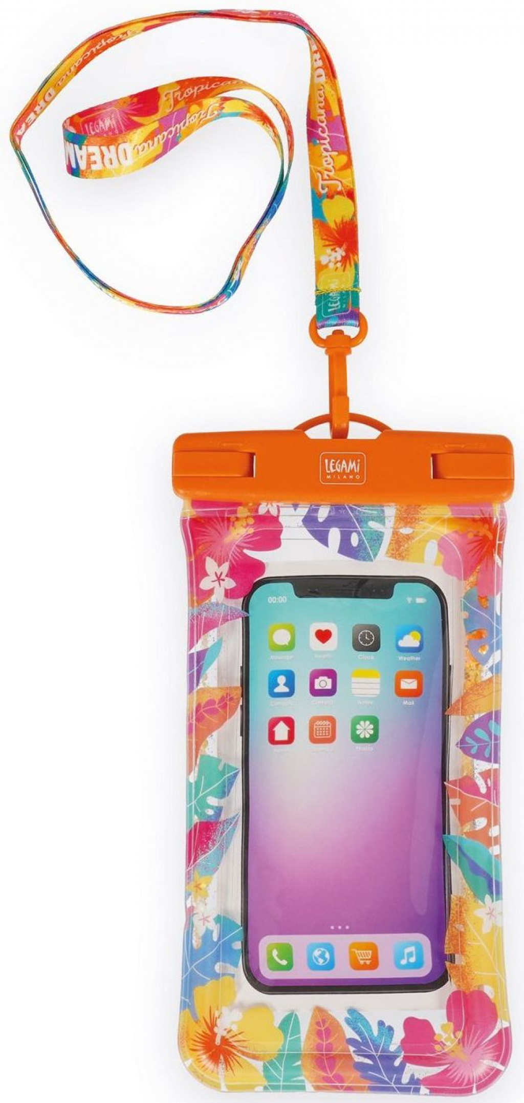 Legami Plávajúce puzdro na telefón do vody Legami Floating Waterproof Smartphone Pouch - Floating W. Smartphone Pouch - Tropicana Dr