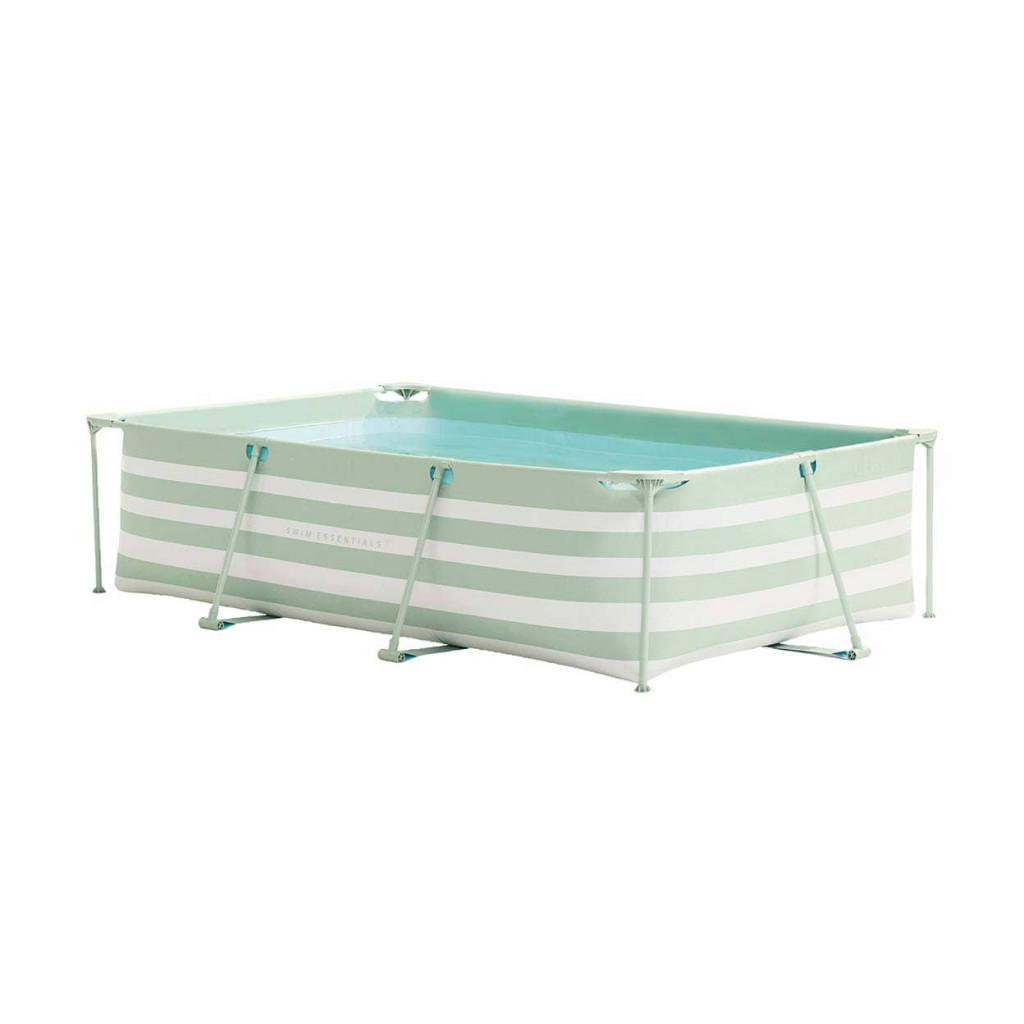 Swim Essentials Bazén s konštrukciou Essence Luxe Old Green Stripe 260x160x65 cm