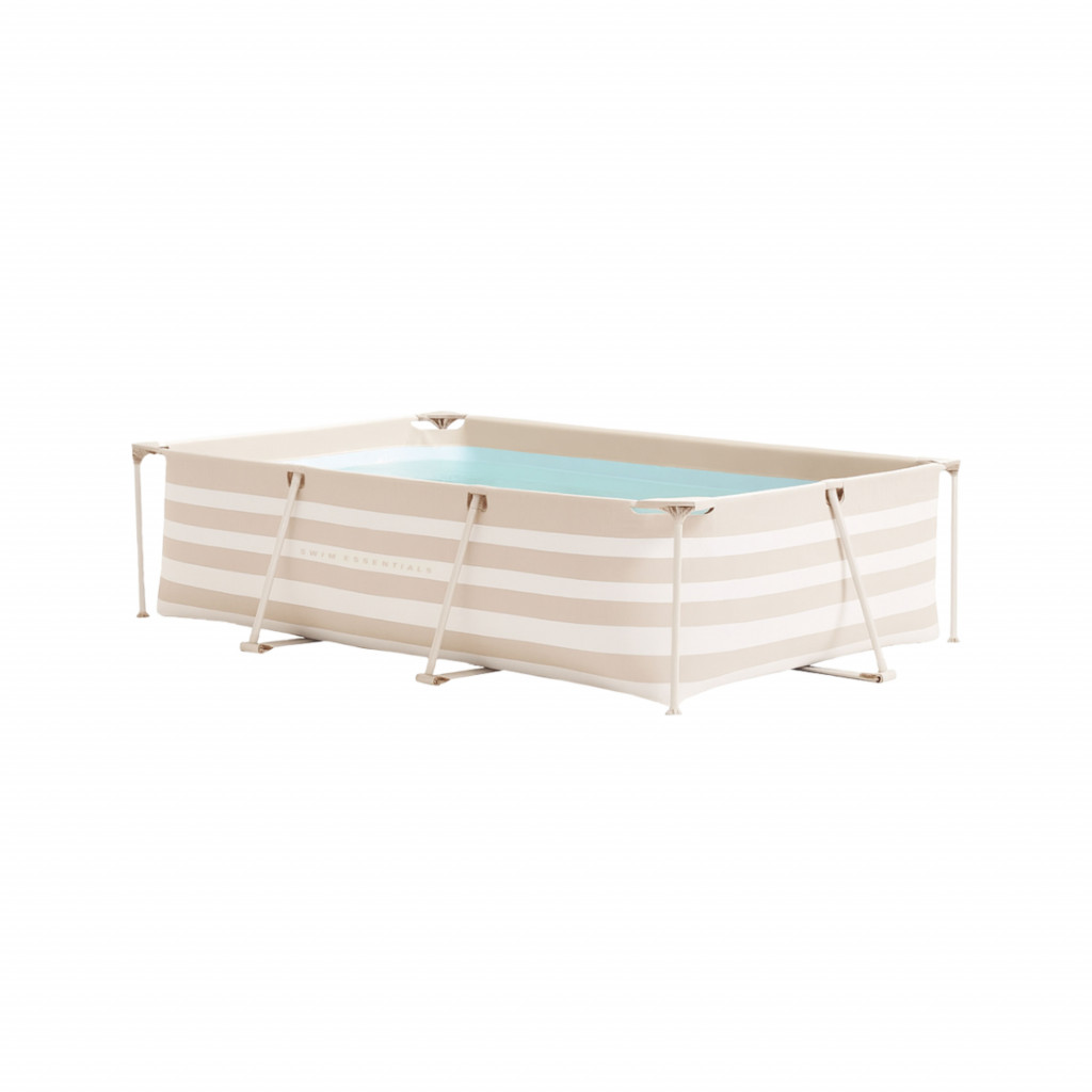 Swim Essentials Bazén s konštrukciou Essence Luxe Sand White Stripe 300x200x75