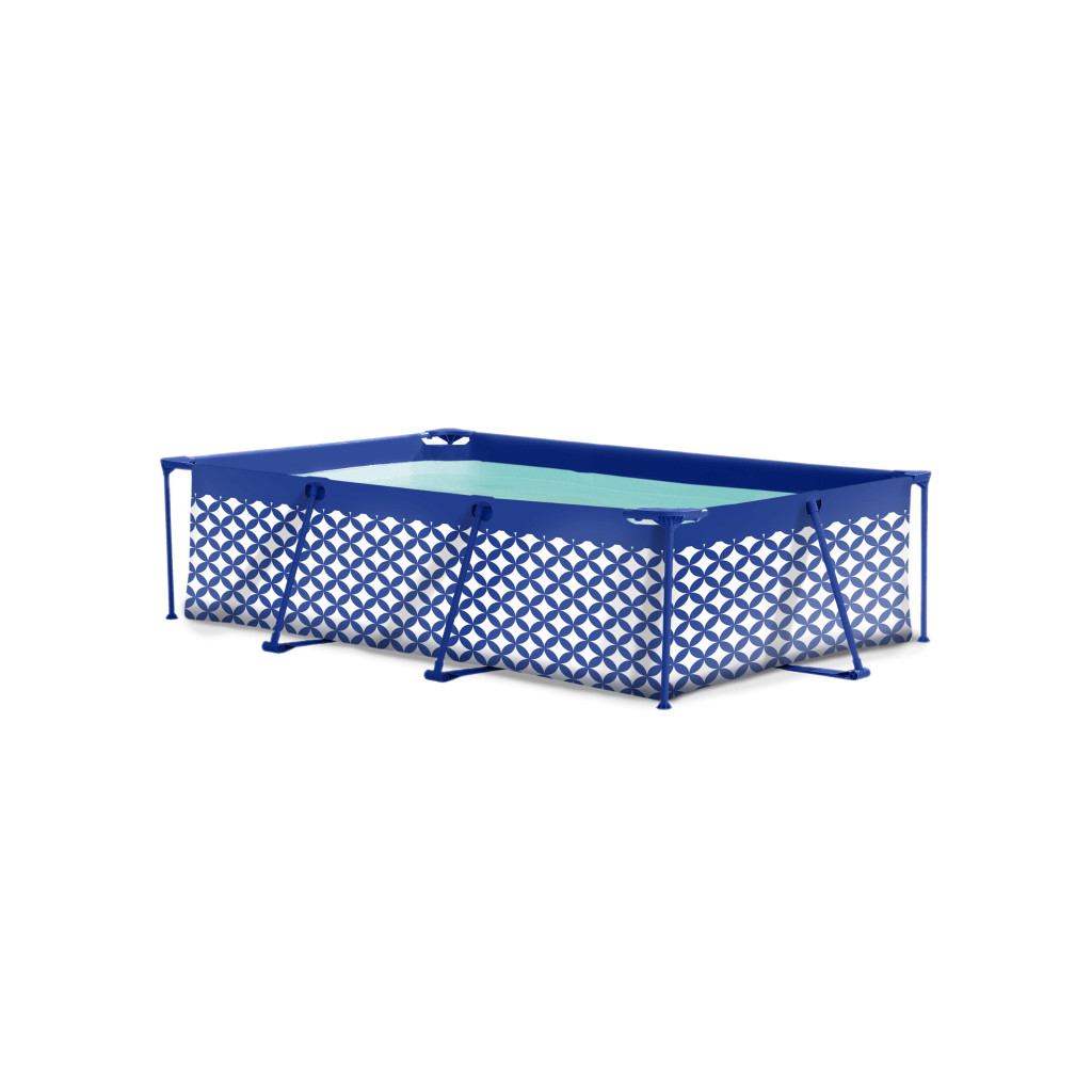 Swim Essentials Bazén s konštrukciou Elegance Luxe Dark Blue White Tiles 260x160x65 cm