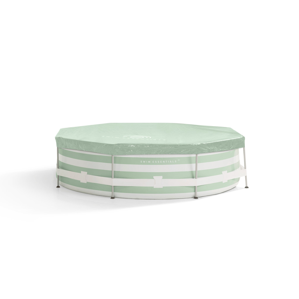Swim Essentials Okrúhla krycia plachta na bazén Essence Green 305x76