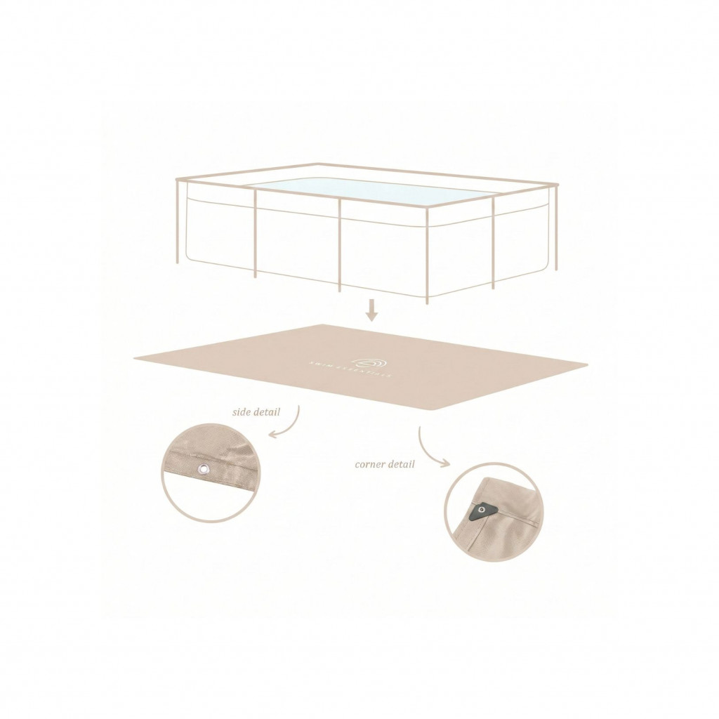 Swim Essentials Podložka pod bazén Essence Sand 260x160