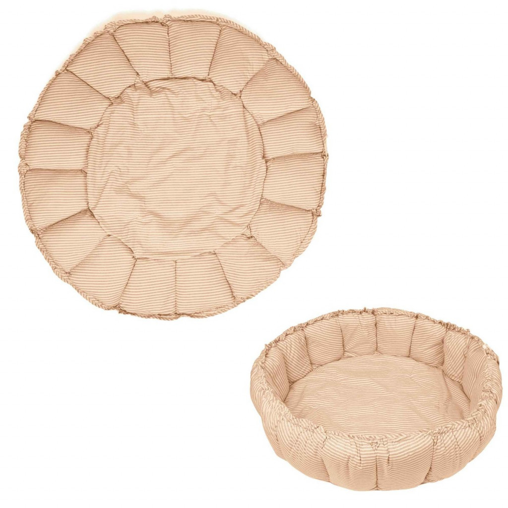 Play&Go Coco Bloom Detské hniezdo Stripes Brown