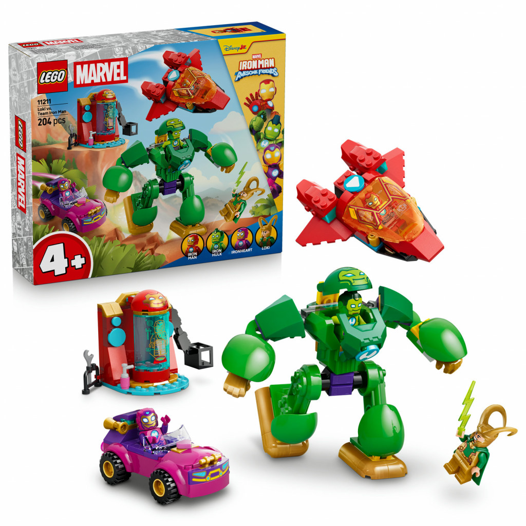 Lego® Loki vs. tím Iron Mana