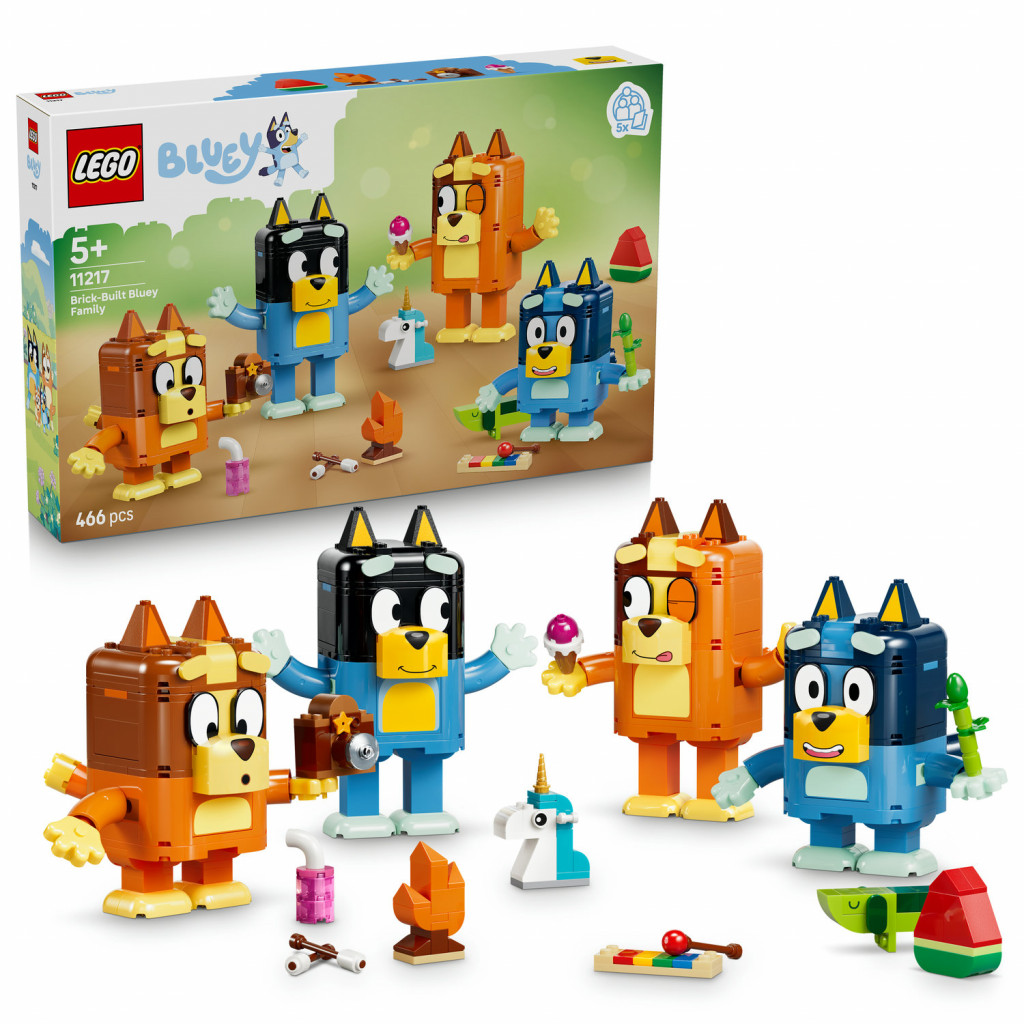Lego® Rodina Bluey z kociek