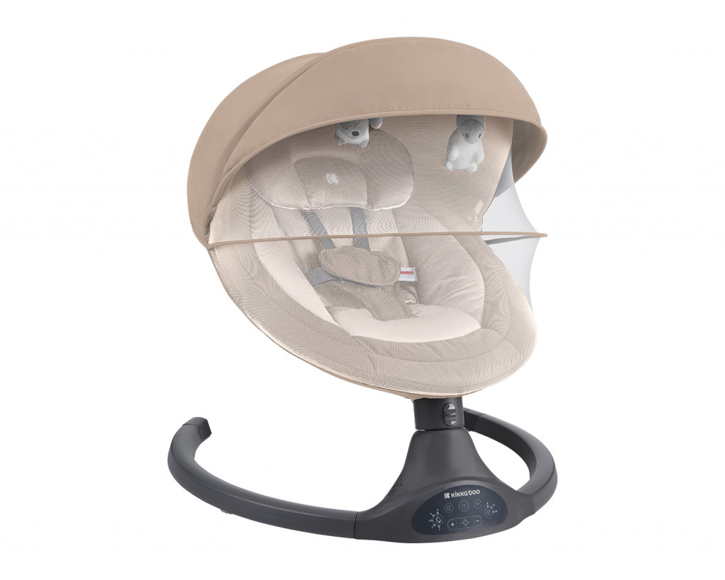 KikkaBoo Hojdacie lehátko elektrické Codie Beige
