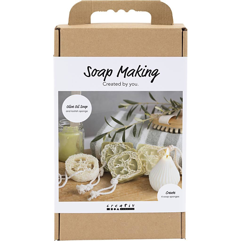 Creativ Company Kreatívna sada výroba mydla Loofah Olive Green