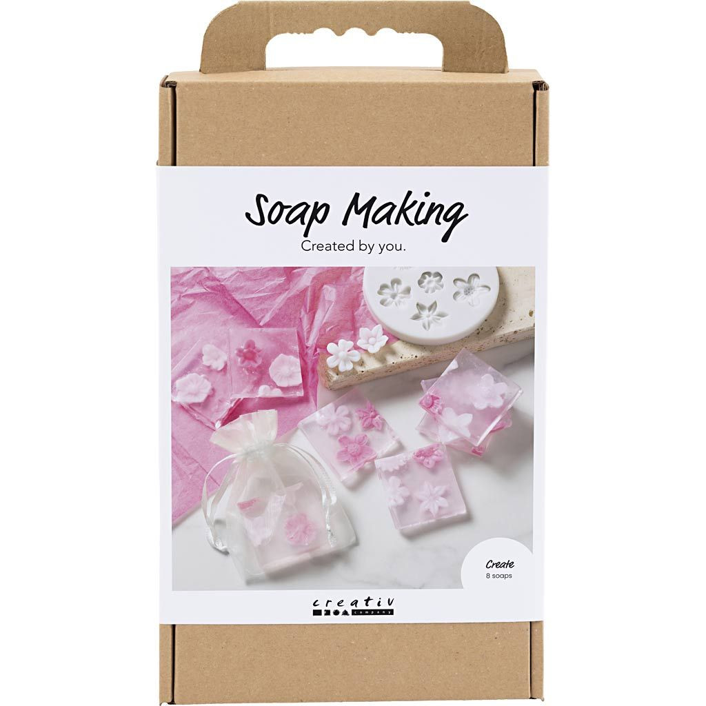 Creativ Company Kreatívna sada výroba mydla Flowers Pink