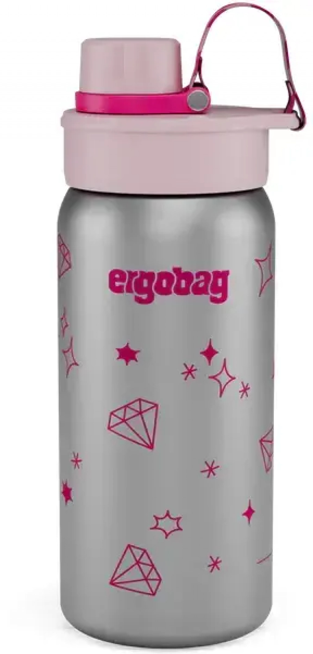 Ergobag Nerezová fľaša Ergobag Stainless Steel Bottle - Glittery