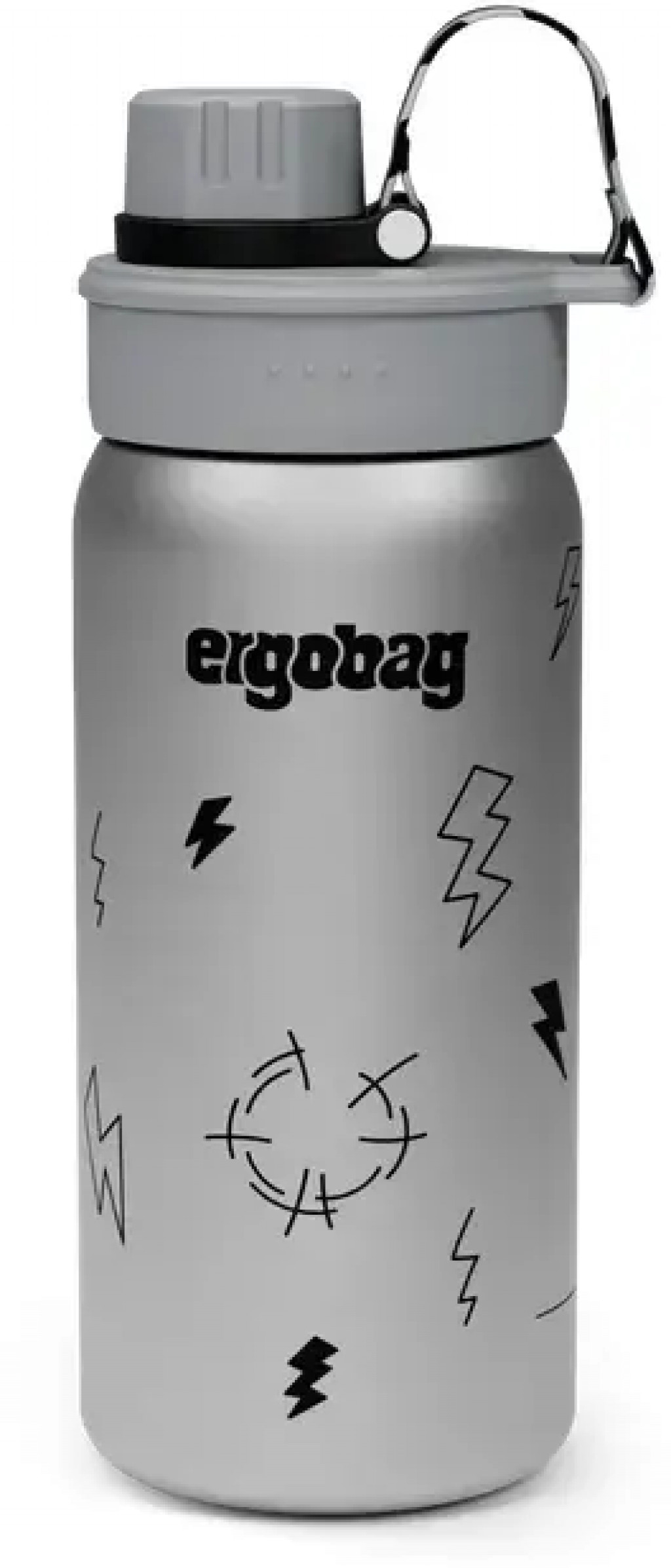 Ergobag Nerezová fľaša Ergobag Stainless Steel Bottle - Thunderstorm