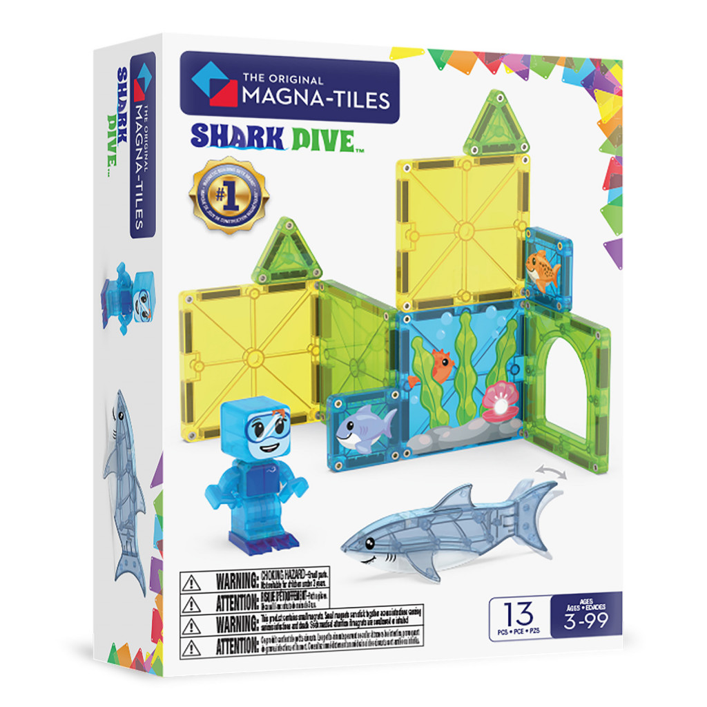 Magna-Tiles Magnetická stavebnica Shark Dive 13 dielov