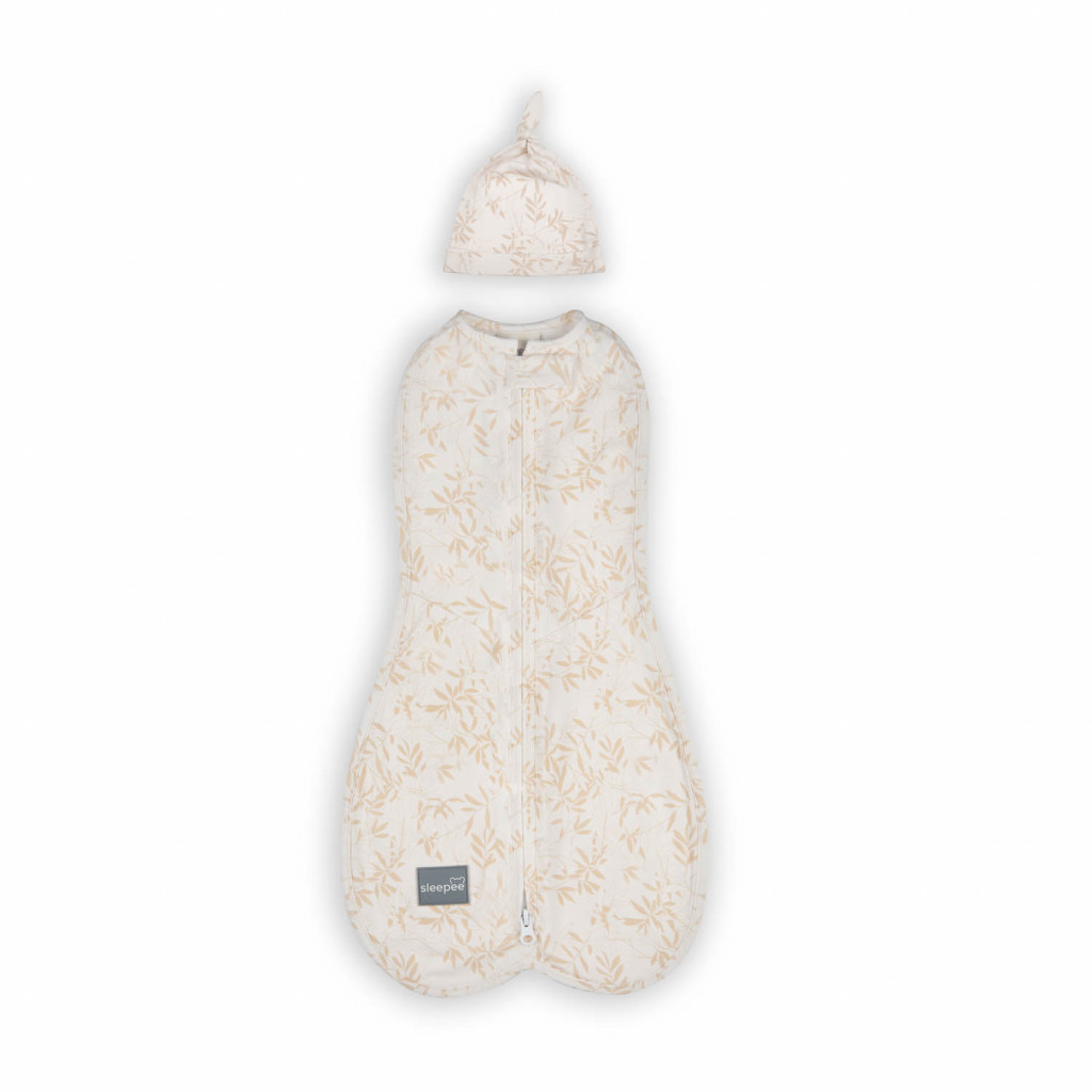 Sleepee Zavinovačka Sleepee First Step Swaddle s čepičkou zdarma Bamboo