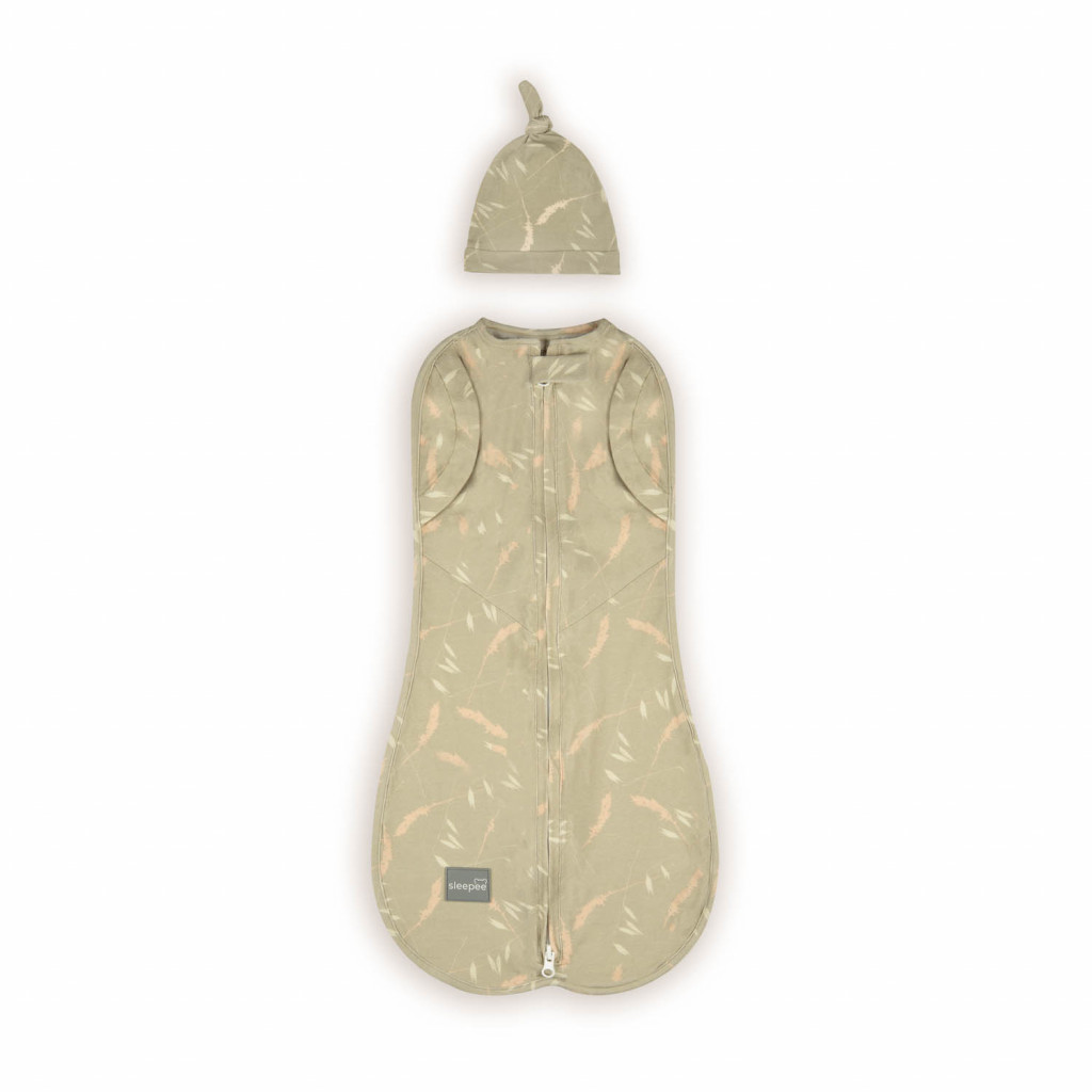Sleepee Zavinovačka Sleepee Second Step Swaddle s čepičkou zdarma Meadow