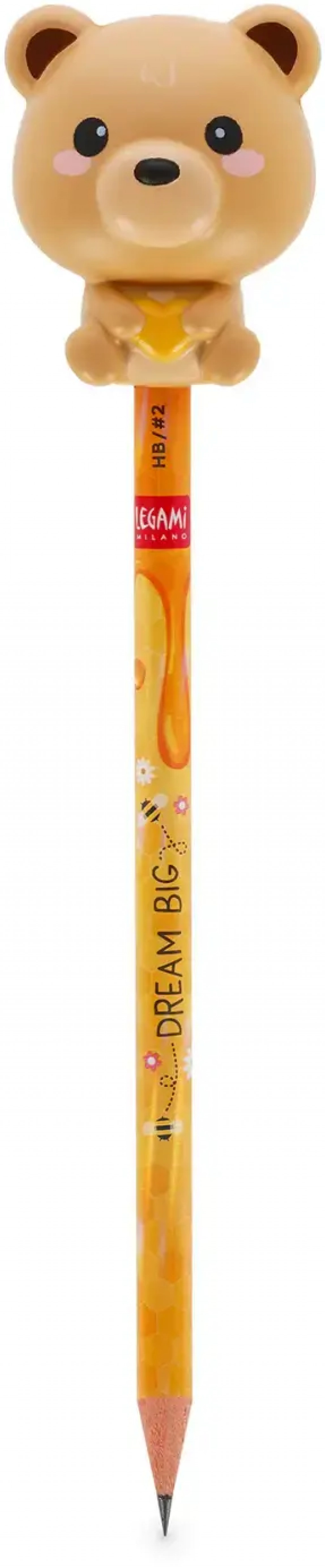 Legami Ceruzka Legami Squeezies - Pencil With Squishy - Teddy Bear - Hb Lead