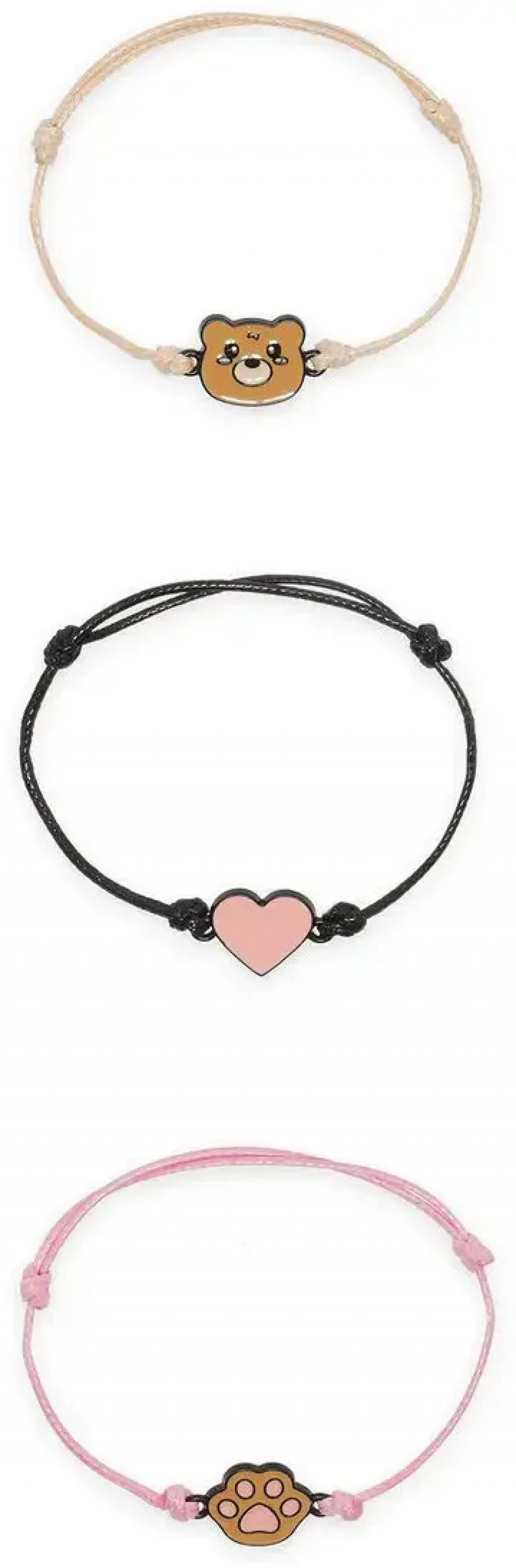 Legami Sada náramkov Legami Better Together - Set Of 3 Bracelets - Teddy Bear