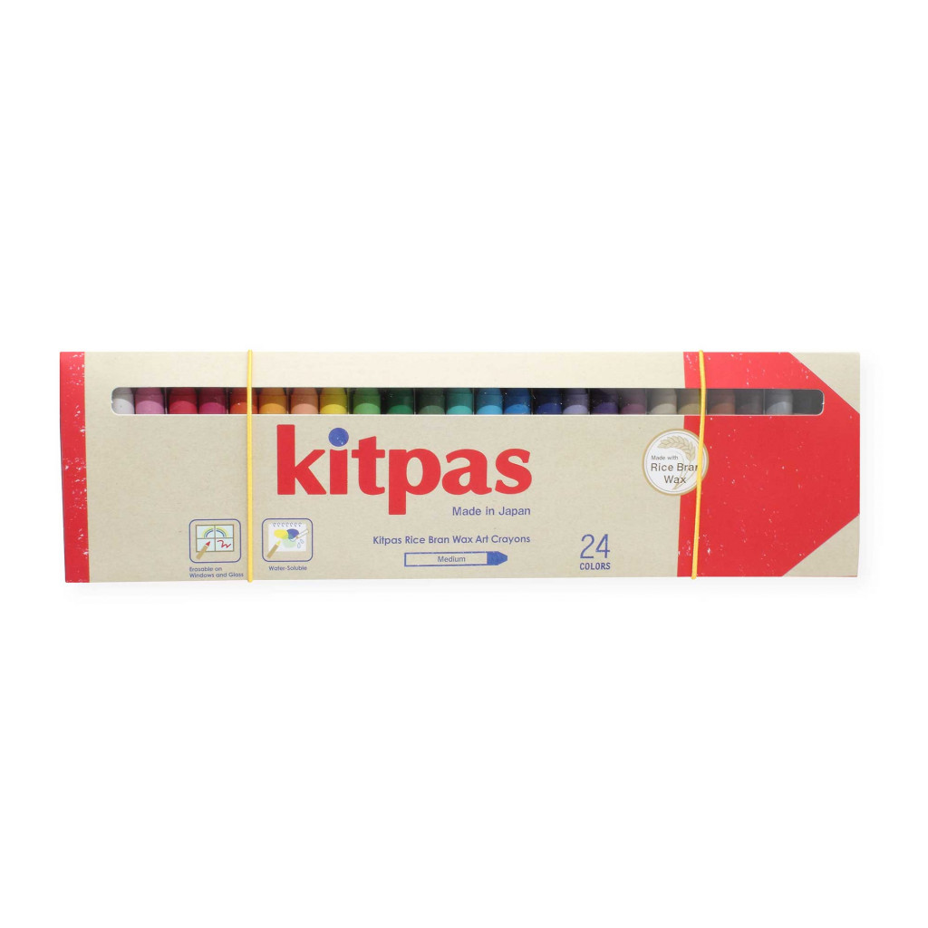 Kitpas Voskové pastelky na sklo a papier (24 ks)