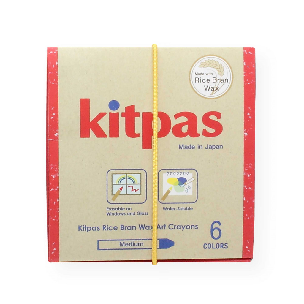 Kitpas Voskové pastelky na sklo a papier (6 ks)