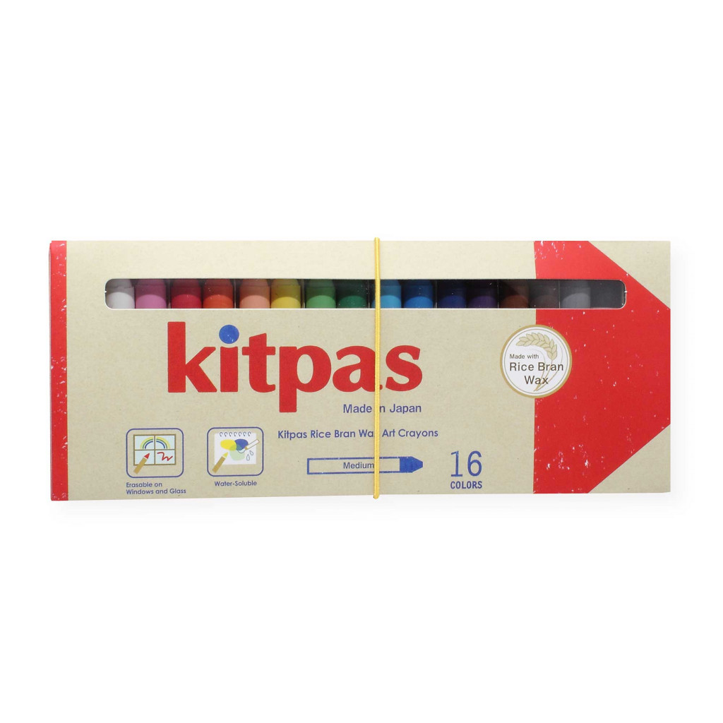 Kitpas Voskové pastelky na sklo a papier (16 ks)