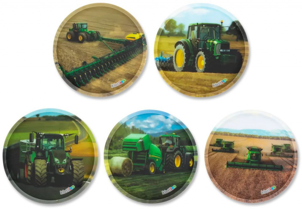 Ergobag Sada ozdôb na batoh Ergobag Kletties Set - Farm machines