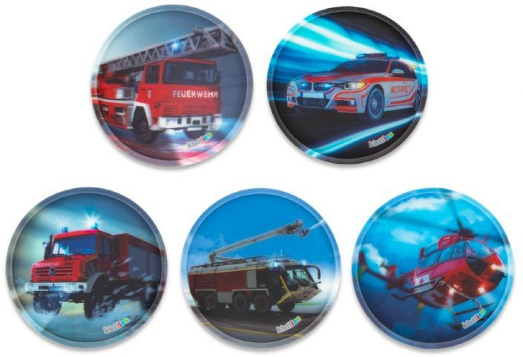Ergobag Sada ozdôb na batoh Ergobag Kletties Set - Fire Brigade