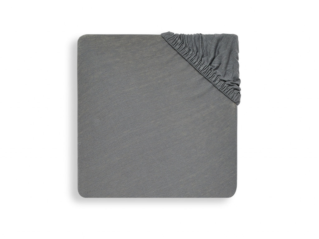 Jollein Napínacia plachta 120x60 cm Storm Grey
