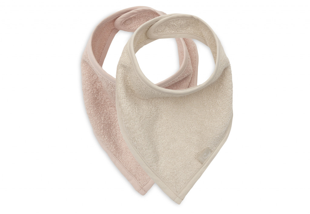 Jollein Podbradník bandana 2ks Silk Rose / Sand