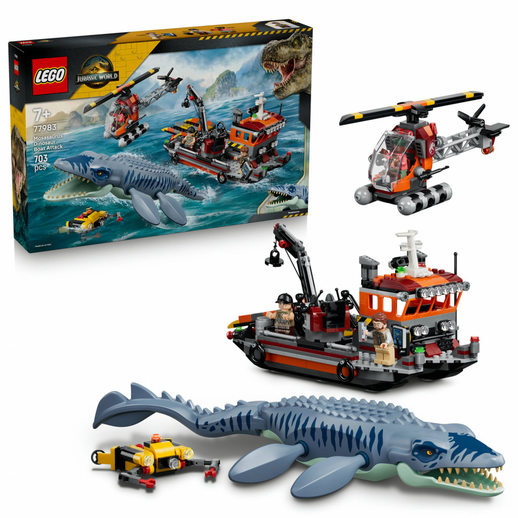 Lego® Útok dinosaura mosasaura na loď
