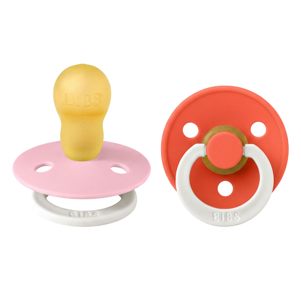 Všetky značky||BIBS Colour okrúhle BIBS Colour cumlíky z prírodného kaučuku 2ks - veľkosť 3 (Baby Pink Nočný / Tango Nočný)