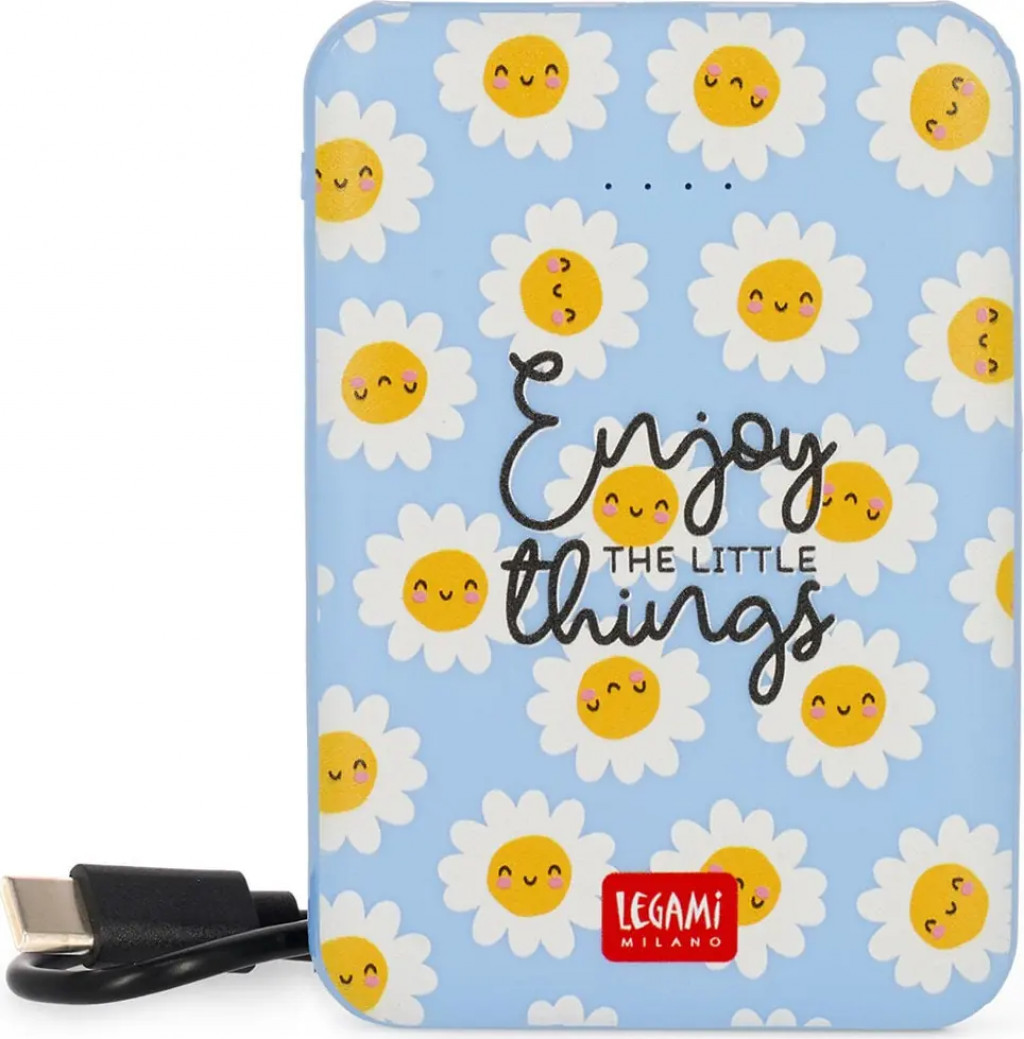 Legami Powerbanka Legami Supercharge Powerbank 5000 mAh - Daisy