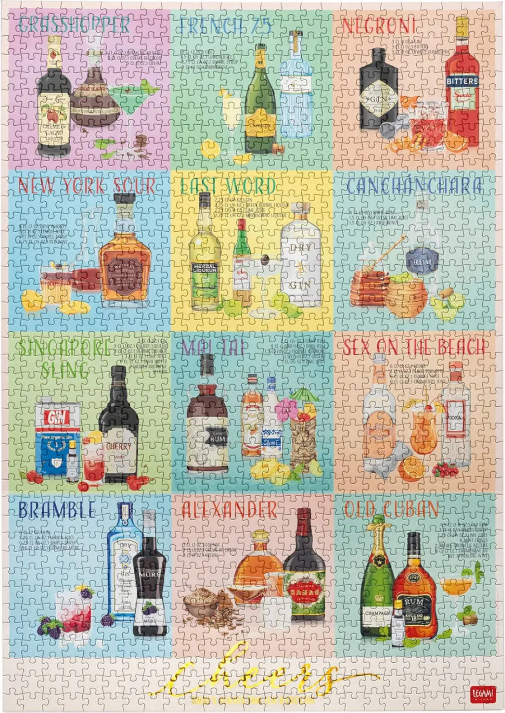 Legami Puzzle 1000 dílků Legami 1000-Piece Puzzle 48x68 - Cheers
