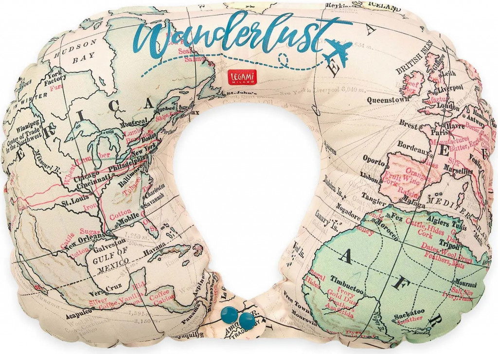 Legami Nafukovací cestovní polštářek Legami Inflatable Travel Pillow - Travel
