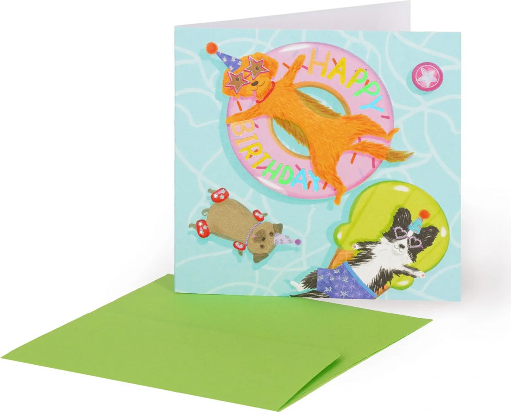 Legami Přáníčko Legami Greeting Card Small - Pool Dogs