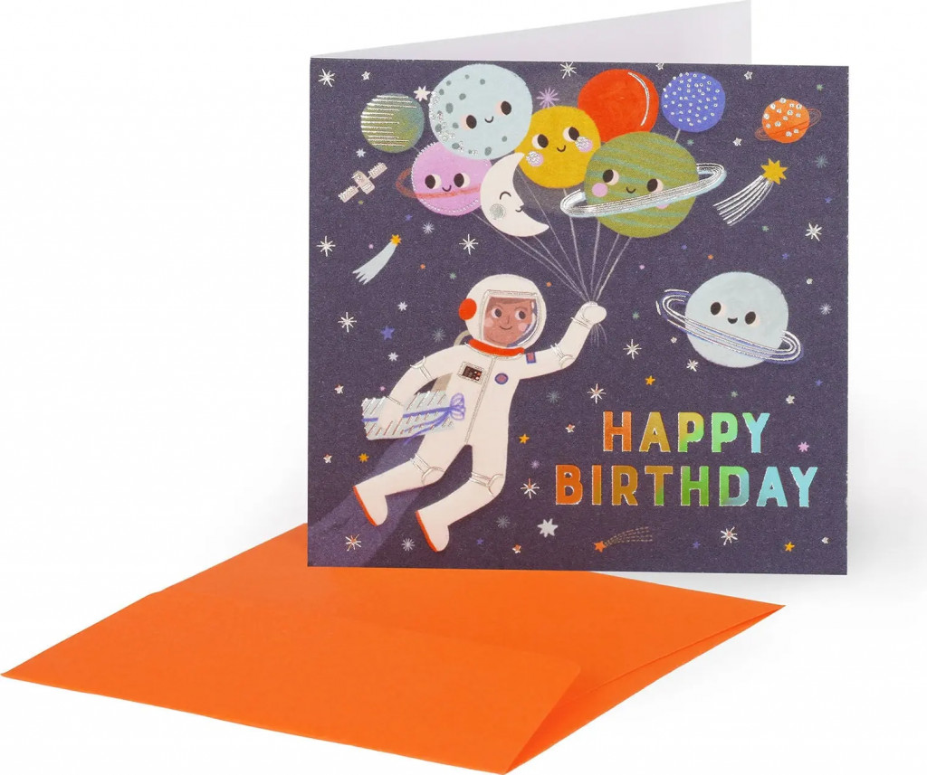 Legami Přáníčko Legami Greeting Card Small - Space Balloons