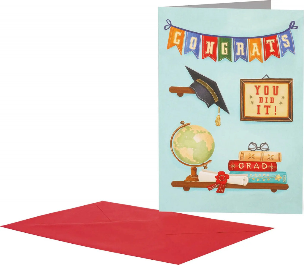 Legami Přáníčko Legami Greeting Card Large - Congrats Grad Wall