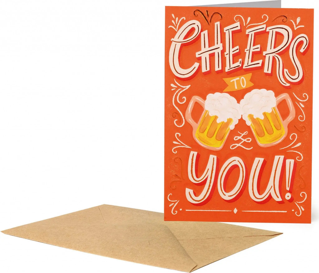 Legami Přáníčko Legami Greeting Card Large - Cheers To You