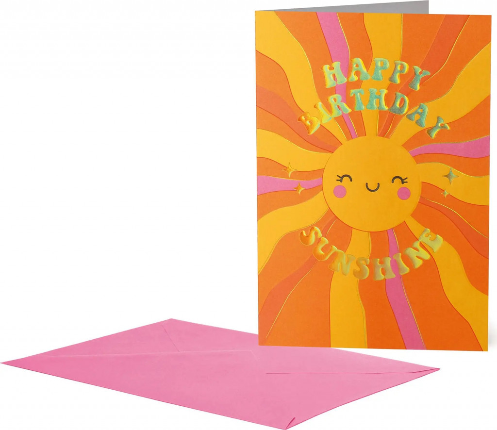 Legami Přáníčko Legami Greeting Card Large - Happy Birthday Sunshine
