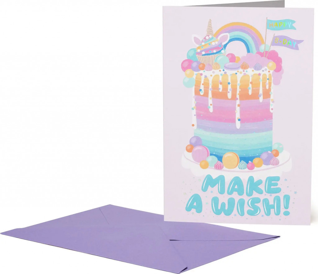 Legami Přáníčko Legami Greeting Card Large - Unicorn Cake