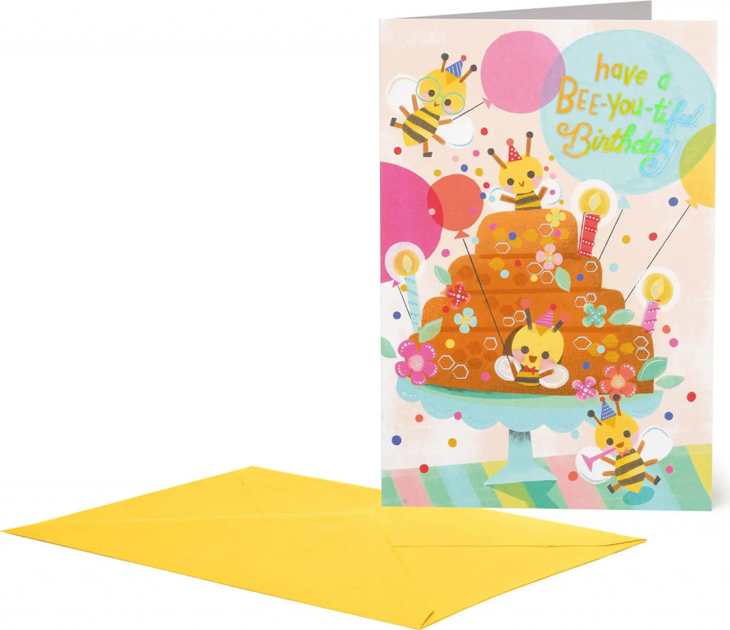 Legami Přáníčko Legami Greeting Card Large - Bee Cake